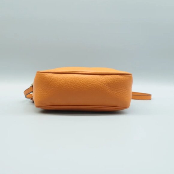 100% Authentic GUCCI SOHO Orange leather Shoulder Bag - Picture 5 of 12